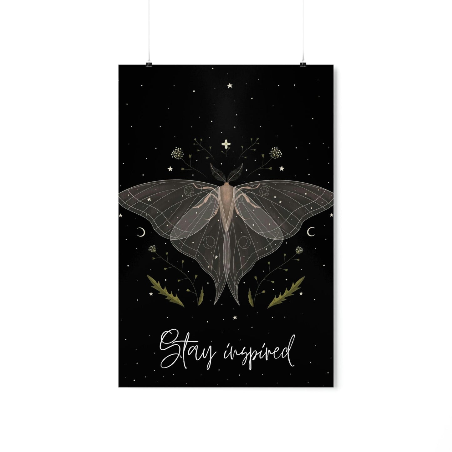 "Stay Inspired" Inspirational  Premium Matte Vertical Posters*