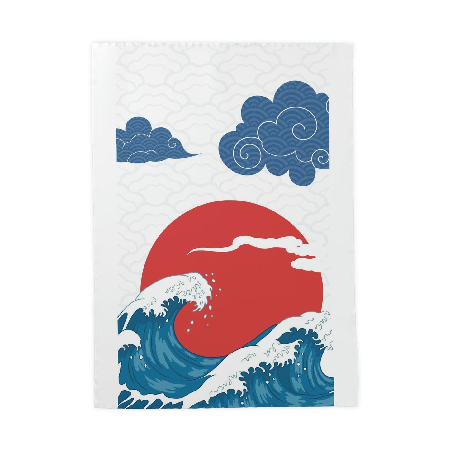 Beautiful Red Sun and Waves Tea & Kitchen Towel*