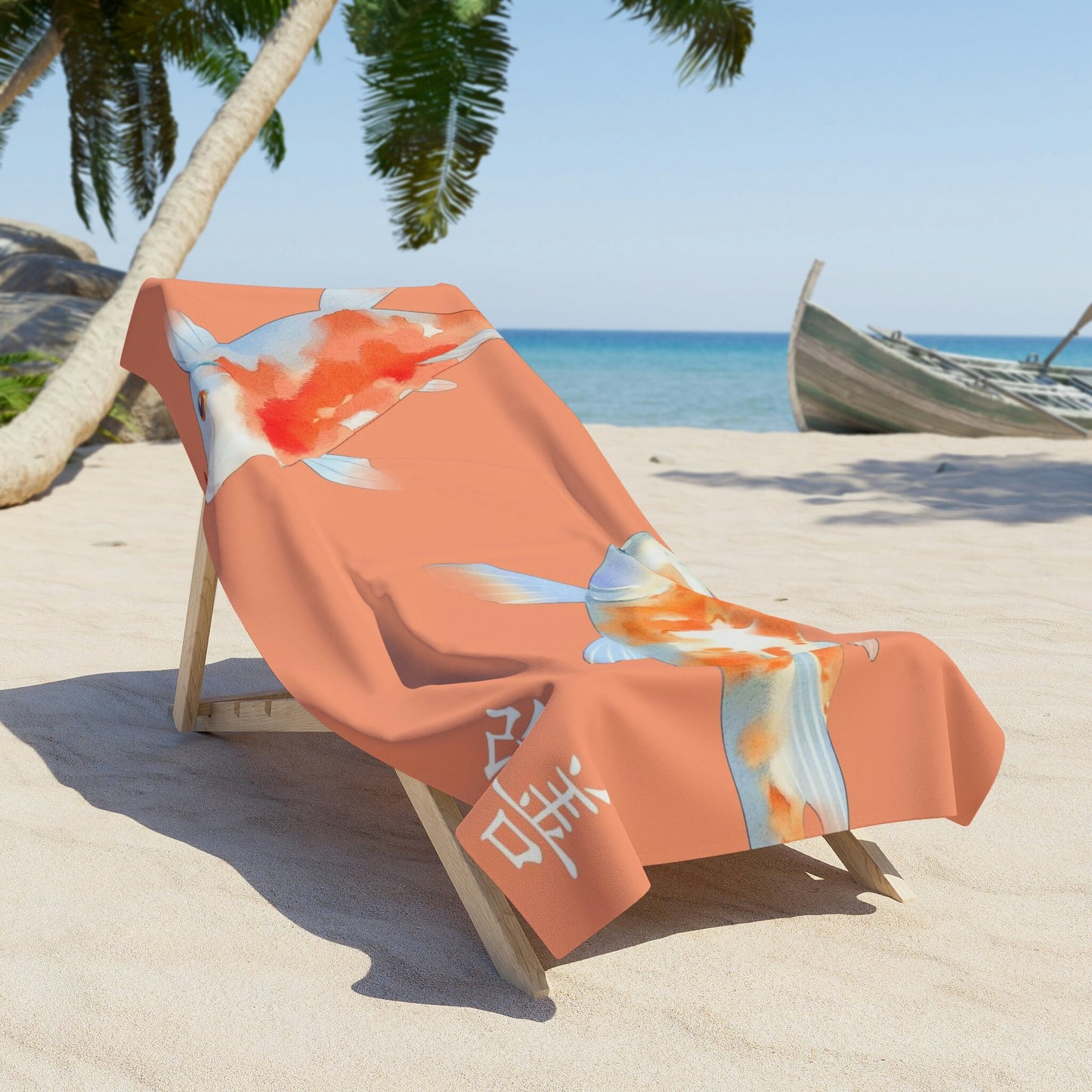 Beautiful Orange Koi Beach Towel*