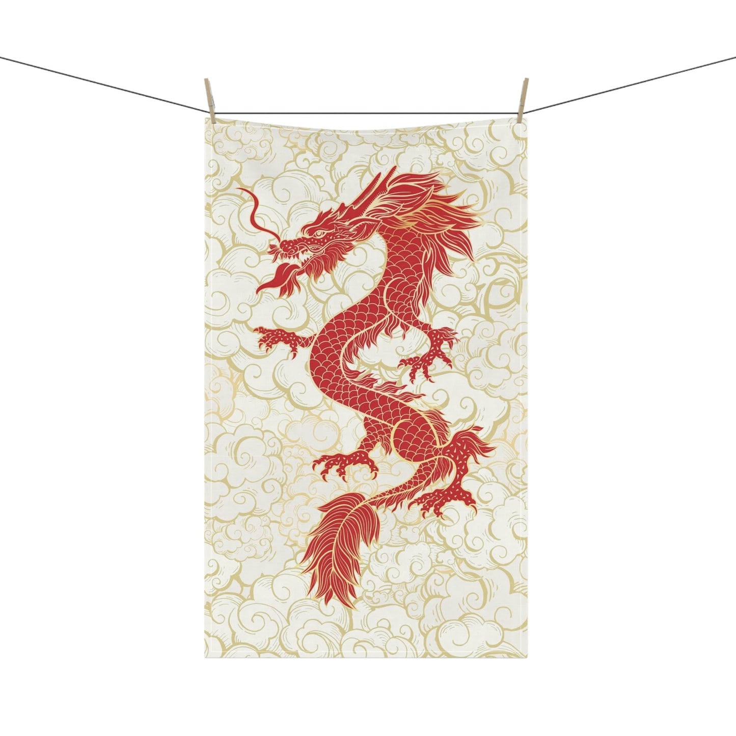 Asian Dragon Kitchen Towel*