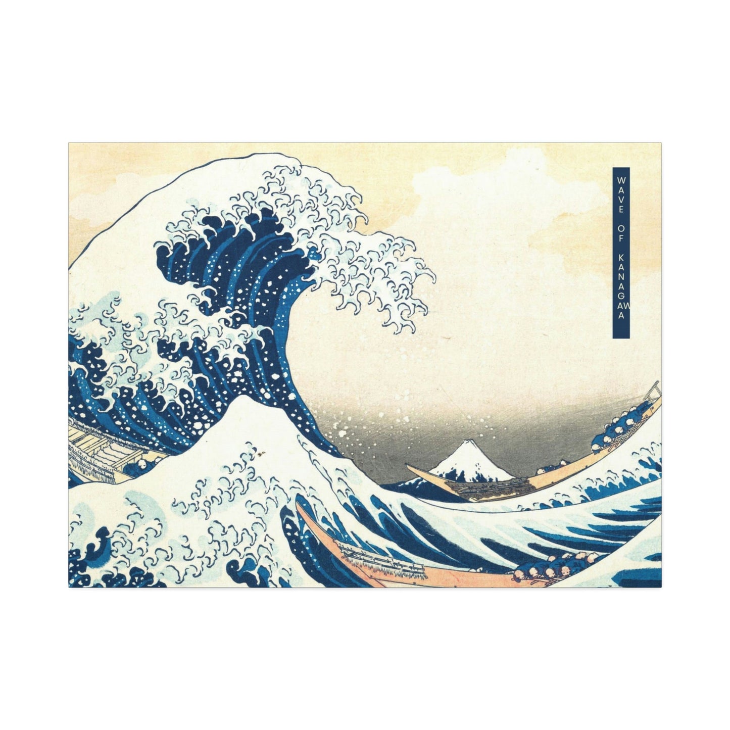"The Great Wave off Kanagawa" Canvas Stretched, 1.5''*