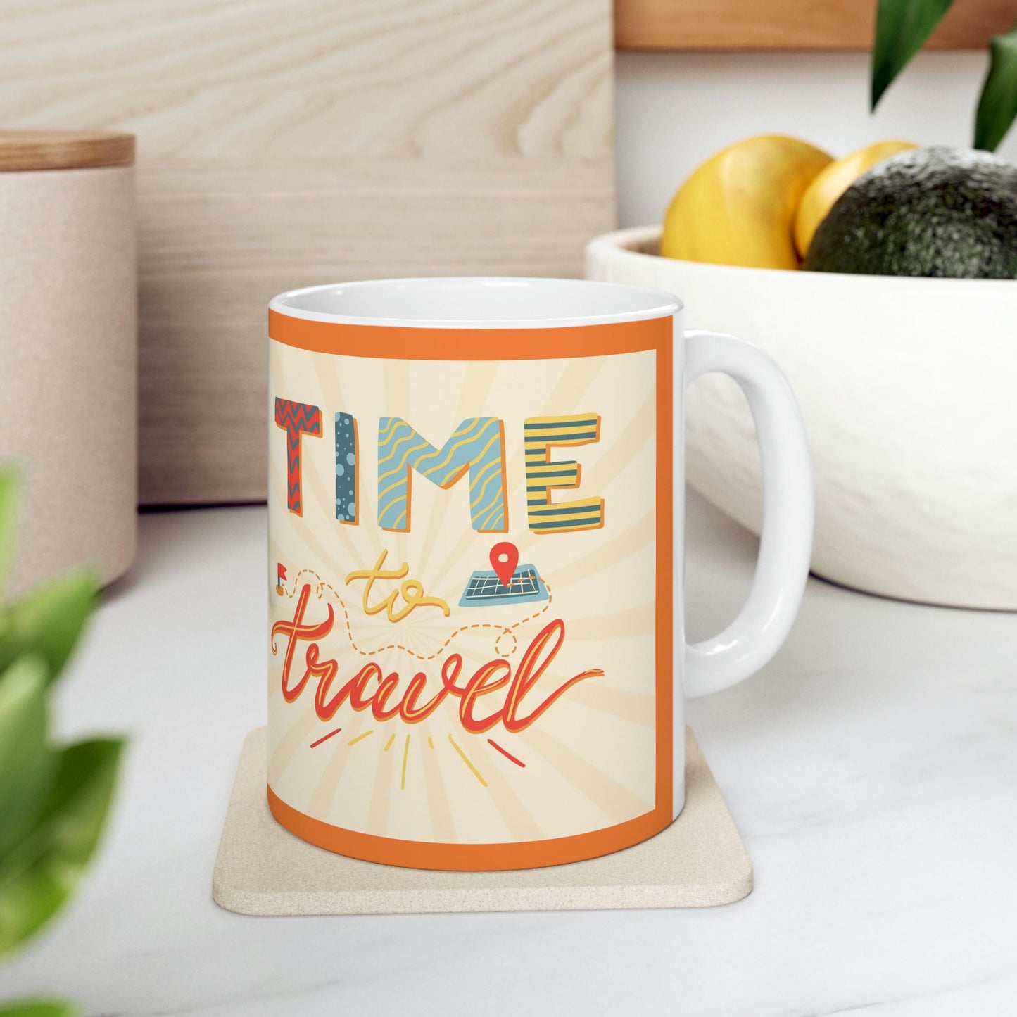 Time to Travel Ceramic Mug 11oz*