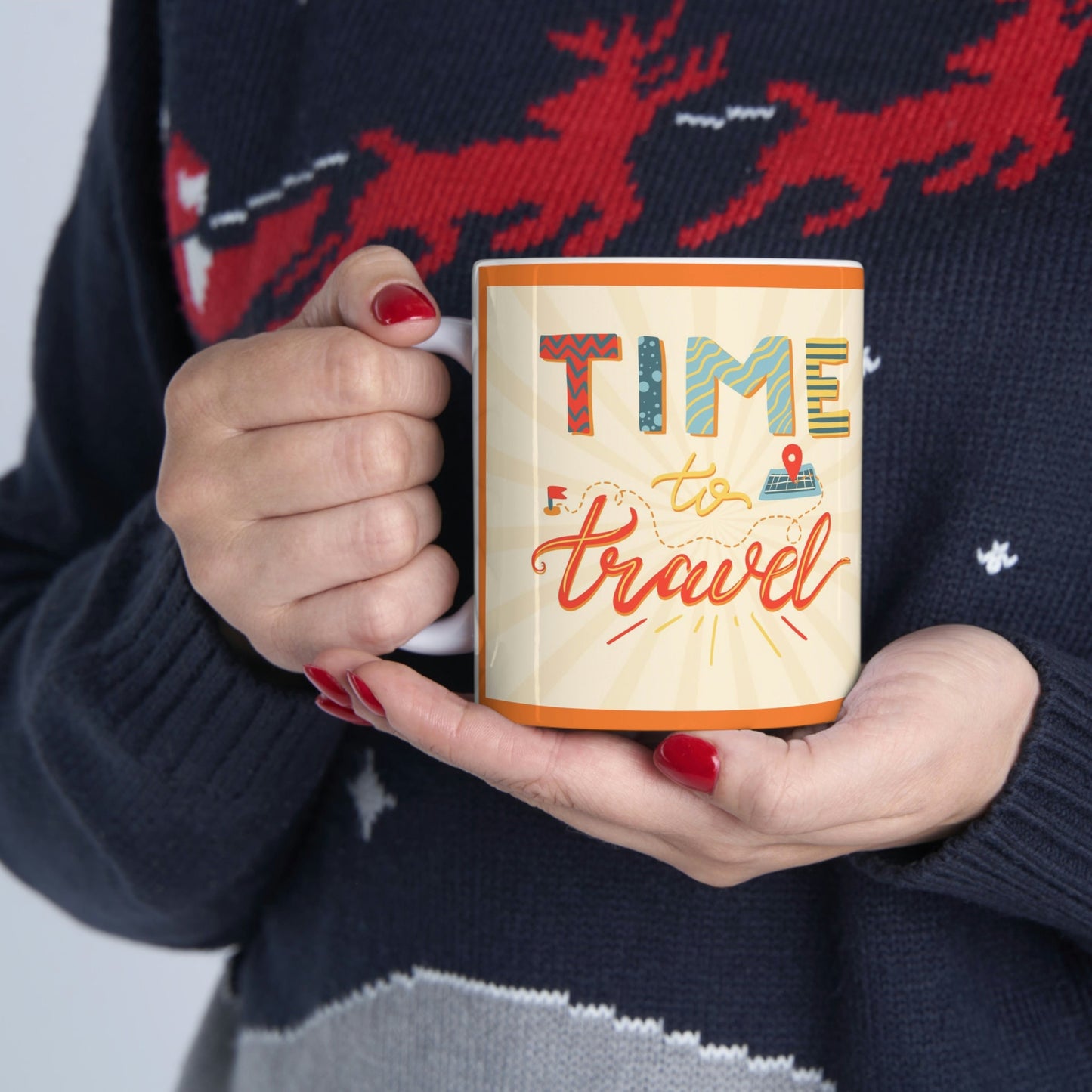 Time to Travel Ceramic Mug 11oz*