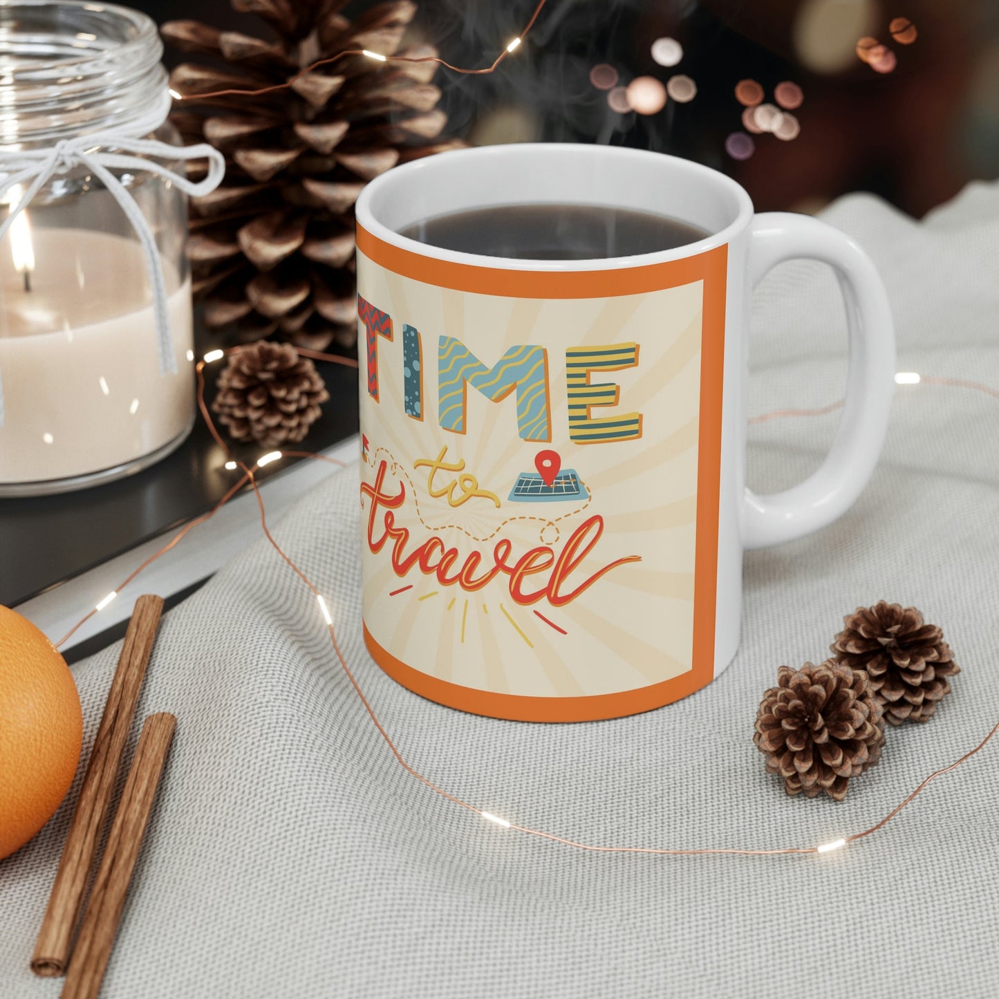 Time to Travel Ceramic Mug 11oz*