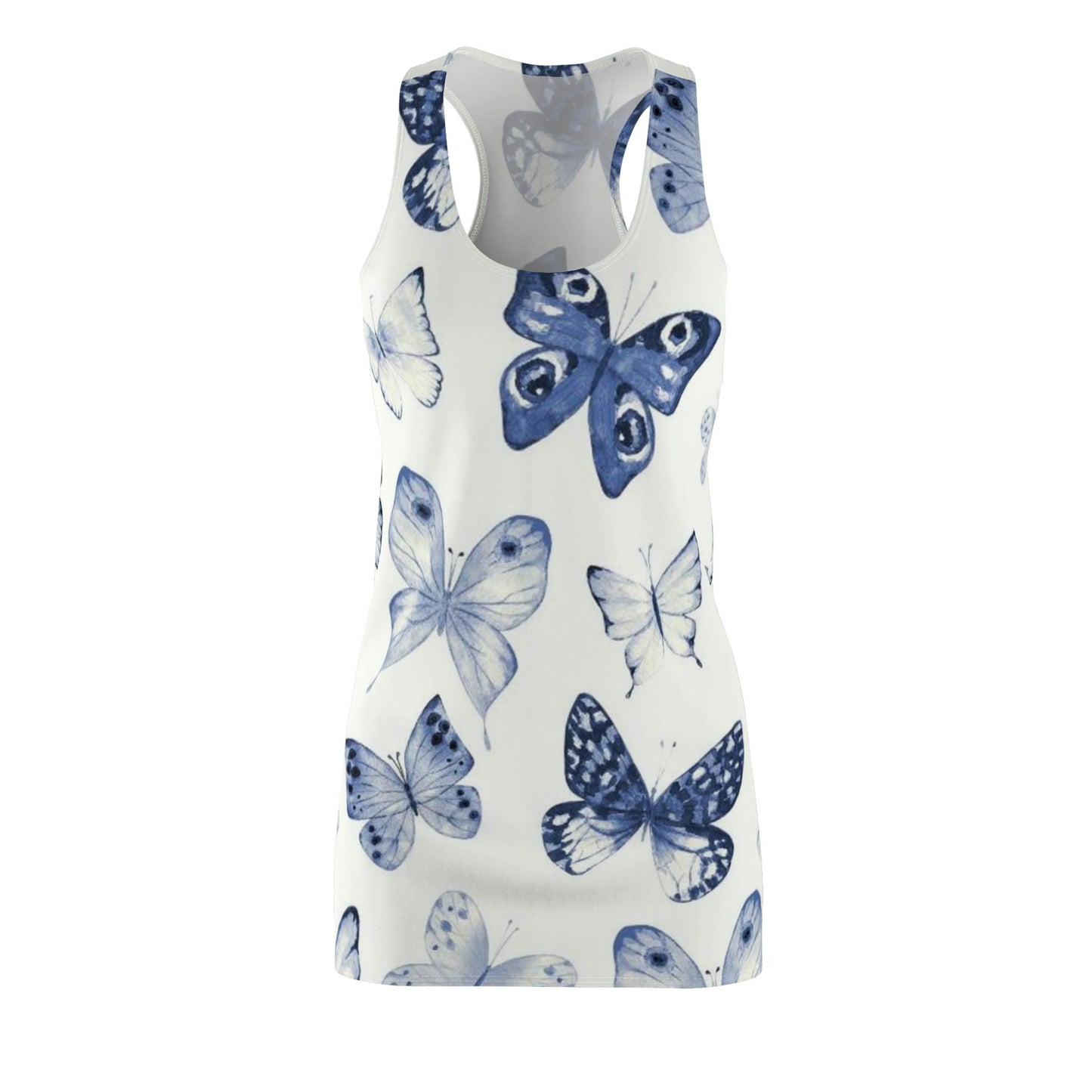 Adorable Butterfly Women's Cut & Sew Racerback Dress*